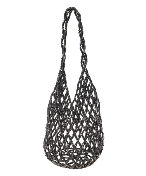 fifth(フィフス)の「ウッドメッシュバッグ(ショルダーバッグ・レディース・ブラック/アイボリー・FREE)」の14枚目の写真