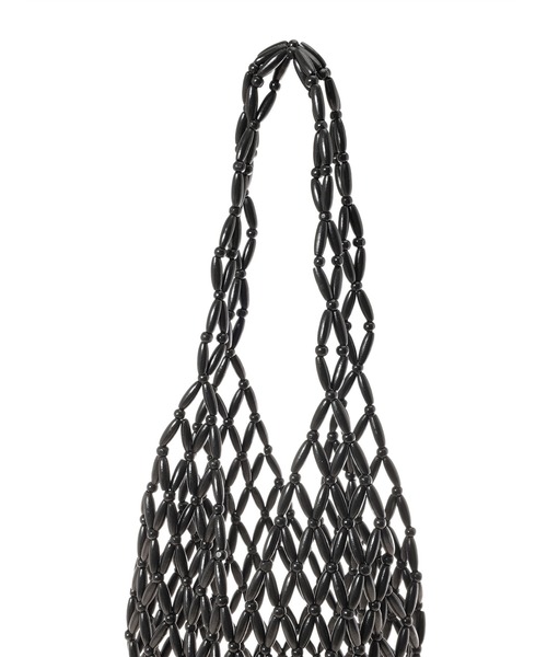 fifth(フィフス)の「ウッドメッシュバッグ(ショルダーバッグ・レディース・ブラック/アイボリー・FREE)」の13枚目の写真