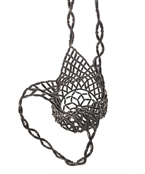 fifth(フィフス)の「ウッドメッシュバッグ(ショルダーバッグ・レディース・ブラック/アイボリー・FREE)」の8枚目の写真