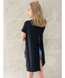 BACK TIE UPロングトップス