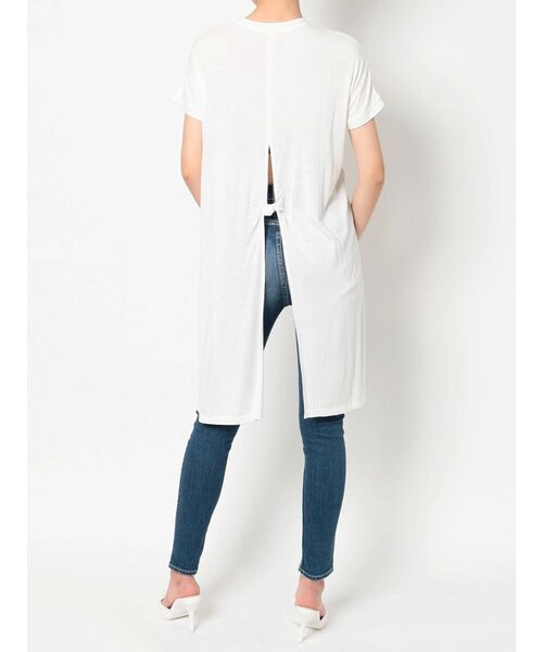 GYDA(ジェイダ)の「BACK TIE UPロングトップス(Tシャツ/カットソー・レディース・ブラック/ブラウン/オフホワイト・FREE)」の18枚目の写真