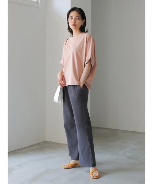 AMERICAN HOLIC(アメリカンホリック)の「ワッフルワイドパンツ(その他パンツ・レディース・チャコールグレー/ベージュ系その他・M/L)」の9枚目の写真