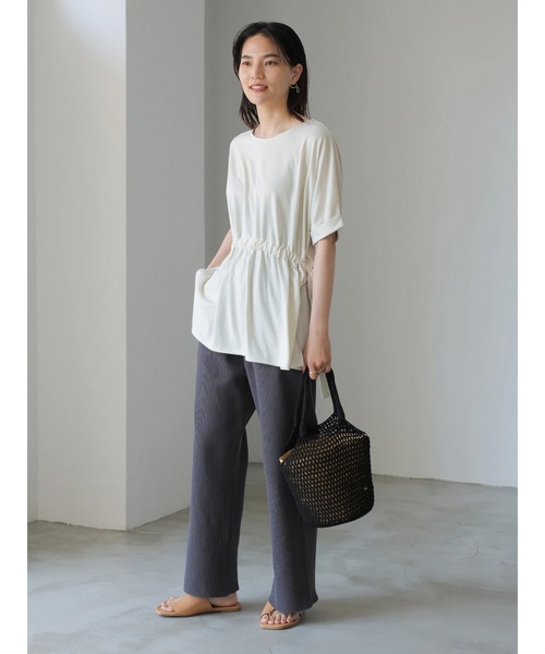AMERICAN HOLIC(アメリカンホリック)の「ワッフルワイドパンツ(その他パンツ・レディース・チャコールグレー/ベージュ系その他・M/L)」の11枚目の写真