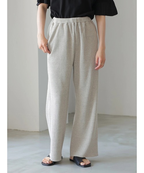 AMERICAN HOLIC(アメリカンホリック)の「ワッフルワイドパンツ(その他パンツ・レディース・チャコールグレー/ベージュ系その他・M/L)」の12枚目の写真