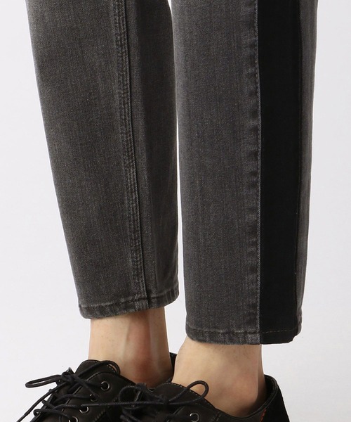 HIDEAWAYS NICOLE（ハイダウェイニコル）の「サイドライン切り替え9分丈デニム（デニムパンツ・メンズ・グレー/ネイビー・MEDIUM/X-LARGE/SMALL/LARGE）」の7枚目の写真