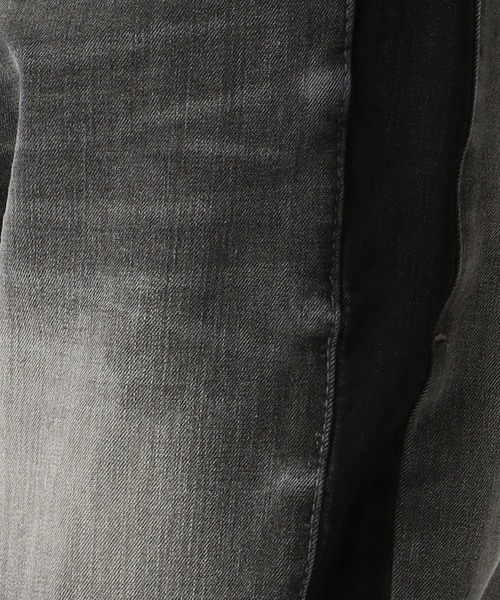HIDEAWAYS NICOLE（ハイダウェイニコル）の「サイドライン切り替え9分丈デニム（デニムパンツ・メンズ・グレー/ネイビー・MEDIUM/X-LARGE/SMALL/LARGE）」の6枚目の写真