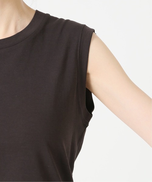 Spick & Span（スピックアンドスパン）の「ANTI SWEATCOOLスリーブレス 汗染み防止 / 接触冷感◆（Tシャツ/カットソー・レディース・ホワイト/ブラック/ベージュ・FREE）」の17枚目の写真