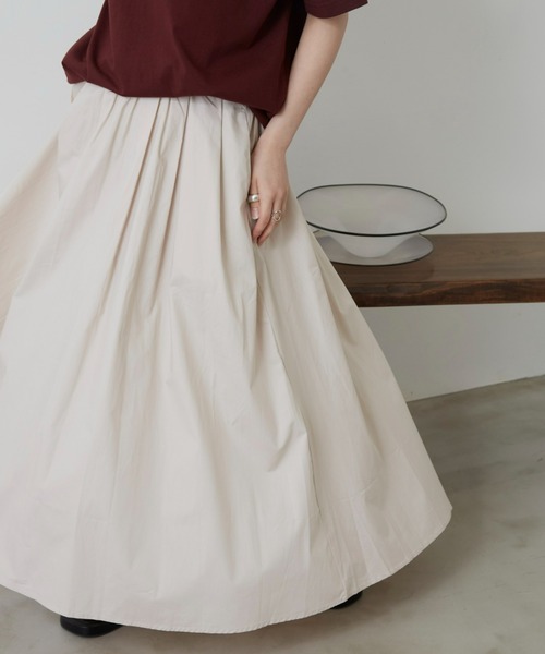 Auntie Rosa Holiday（アンティローザホリデー）の「タイプライターギャザーボリュームスカート（スカート・レディース・ブラック/ベージュ/グリーン・FREE）」の20枚目の写真