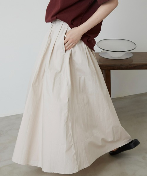 Auntie Rosa Holiday（アンティローザホリデー）の「タイプライターギャザーボリュームスカート（スカート・レディース・ブラック/ベージュ/グリーン・FREE）」の21枚目の写真