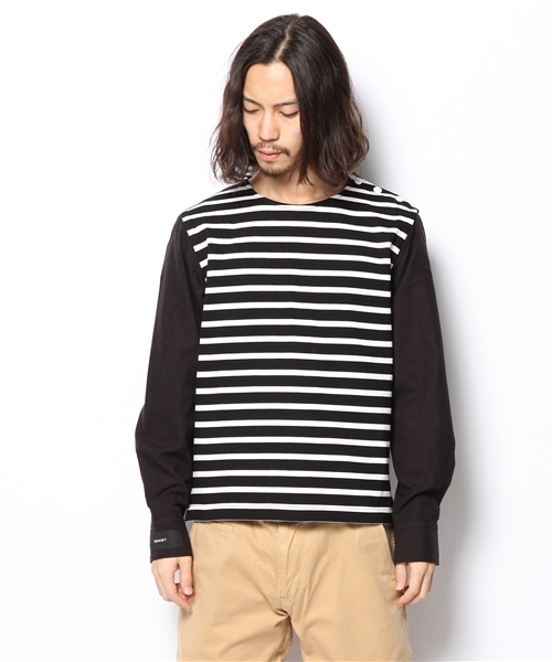 EDIFICE（エディフィス）の「◇WIM NEELS カット*OXシャツ（Tシャツ/カットソー・メンズ・ブラック/ホワイト・38/40）」の3枚目の写真