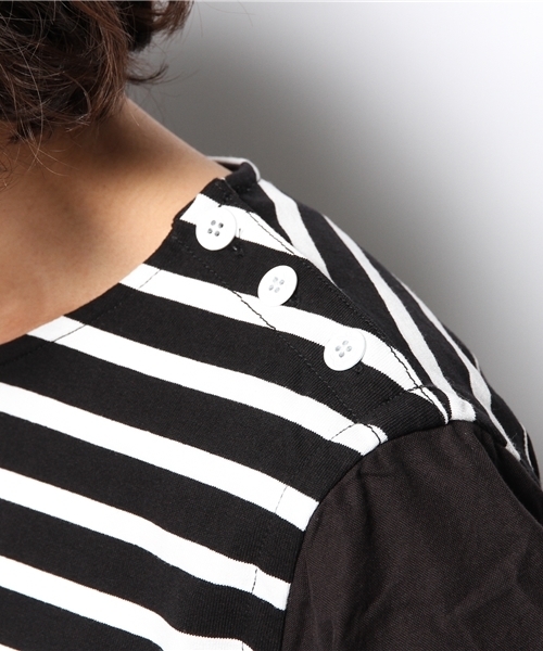 EDIFICE（エディフィス）の「◇WIM NEELS カット*OXシャツ（Tシャツ/カットソー・メンズ・ブラック/ホワイト・38/40）」の8枚目の写真