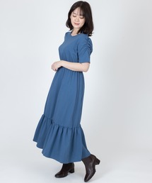 Anuenue | 裾ティアードフィットアンドフレアワンピース(ワンピース)