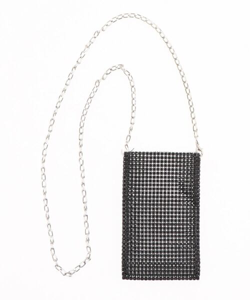 yuue' ( wear )（ユーイ）の「メタリックショルダーバッグ / 斜め掛けスマホケース（ショルダーバッグ・レディース・ブラック/シルバー・FREE）」の19枚目の写真