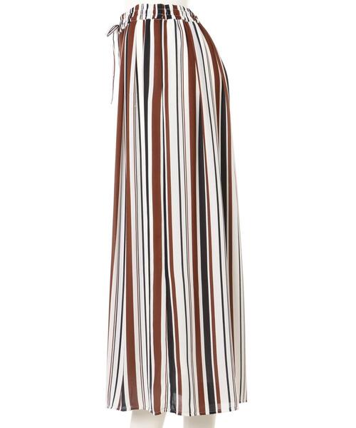 INGNI（イング）の「ストライプJZイージー／スカンツ（その他パンツ・レディース・ホワイト×ブルー/ホワイト×カーキブラウン/ホワイト×ブラック・FREE）」の4枚目の写真