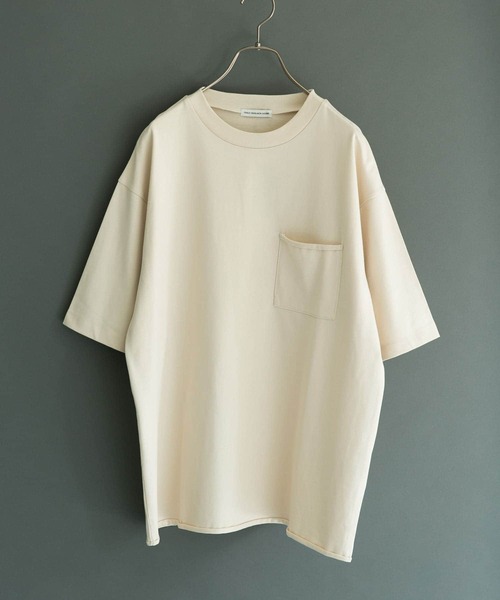 URBAN RESEARCH DOORS(アーバンリサーチドアーズ)の「ニュアンスカラークルーネックTシャツ(Tシャツ/カットソー・メンズ・ナチュラル/ピンク系その他/モカ/ブルー系その他・40/38)」の1枚目の写真