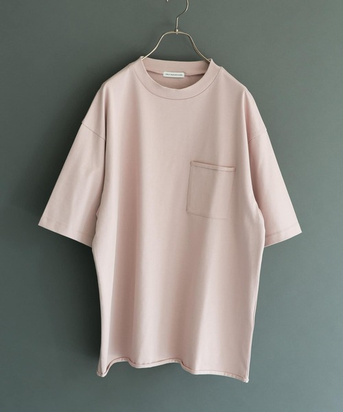 URBAN RESEARCH DOORS(アーバンリサーチドアーズ)の「ニュアンスカラークルーネックTシャツ(Tシャツ/カットソー・メンズ・ナチュラル/ピンク系その他/モカ/ブルー系その他・40/38)」の15枚目の写真