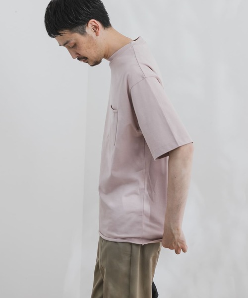 URBAN RESEARCH DOORS(アーバンリサーチドアーズ)の「ニュアンスカラークルーネックTシャツ(Tシャツ/カットソー・メンズ・ナチュラル/ピンク系その他/モカ/ブルー系その他・40/38)」の18枚目の写真
