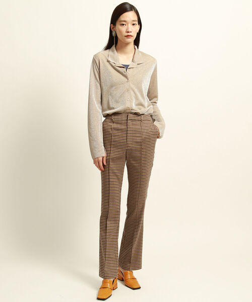 Ray BEAMS（レイビームス）の「Ray BEAMS / ラメ オープンカラー シャツ（シャツ/ブラウス・レディース・ベージュ/オレンジ・ONE SIZE）」の11枚目の写真