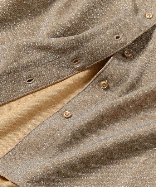 Ray BEAMS（レイビームス）の「Ray BEAMS / ラメ オープンカラー シャツ（シャツ/ブラウス・レディース・ベージュ/オレンジ・ONE SIZE）」の16枚目の写真