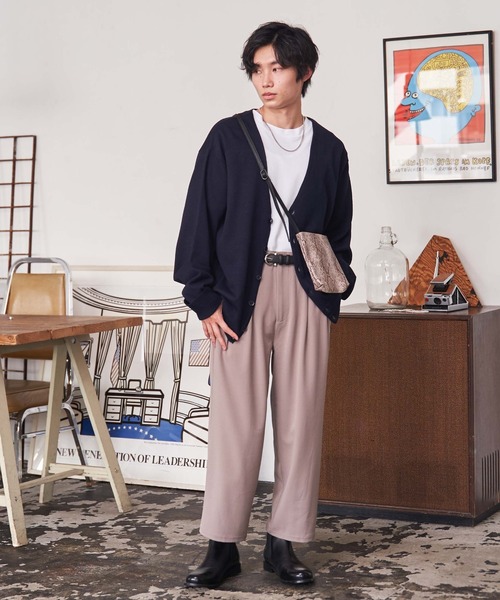 WEGO（ウィゴー）の「WEGO/フェイクレザーミニマルポシェット（ショルダーバッグ・メンズ・その他1/ブラック/その他2/その他3/ライトグレー/グリーン系その他/ブルー系その他/オレンジ系その他/マスタード/ワイン/ライトベージュ/ネイビー/ブラウン/カーキ/アイボリー/その他4/その他5・FREE）」の19枚目の写真