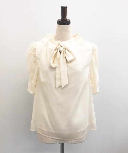 Noela - 今季♡ノエラ ケープシフォンブラウス Noela（ノエラ）の「フリルシフォンブラウス（シャツ/ブラウス