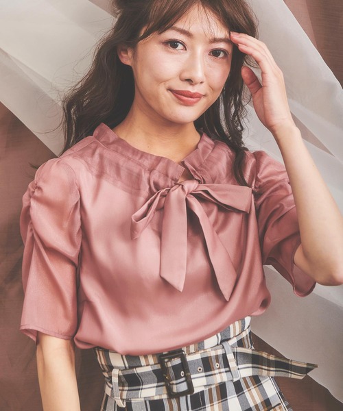 Noela - 今季♡ノエラ ケープシフォンブラウス Noela（ノエラ）の「フリルシフォンブラウス（シャツ/ブラウス
