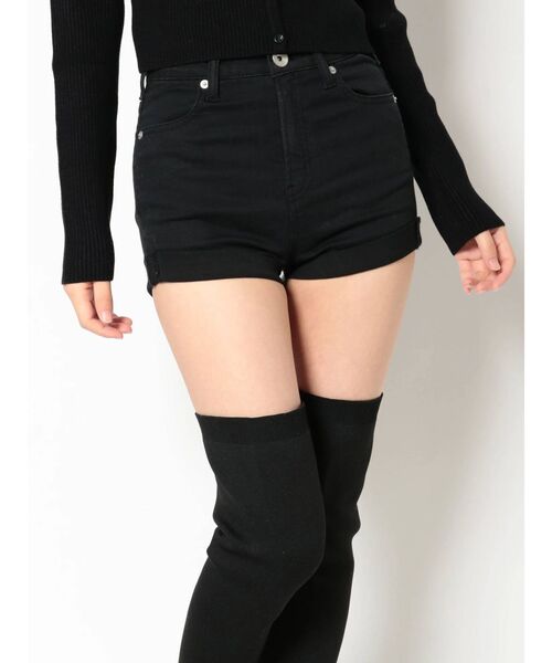 GYDA（ジェイダ）の「H/Wワンウォッシュショーパン（デニムパンツ・レディース・ブラック・SMALL/MEDIUM）」の13枚目の写真