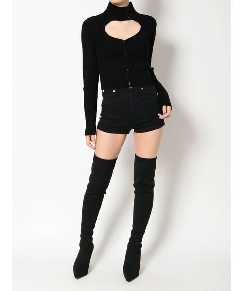 GYDA（ジェイダ）の「H/Wワンウォッシュショーパン（デニムパンツ・レディース・ブラック・SMALL/MEDIUM）」の14枚目の写真