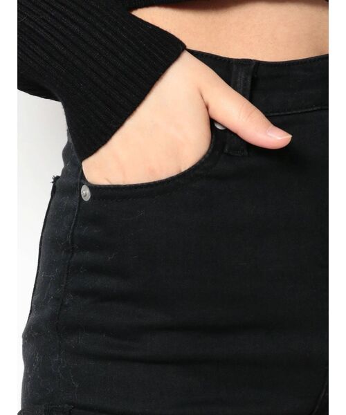 GYDA（ジェイダ）の「H/Wワンウォッシュショーパン（デニムパンツ・レディース・ブラック・SMALL/MEDIUM）」の21枚目の写真