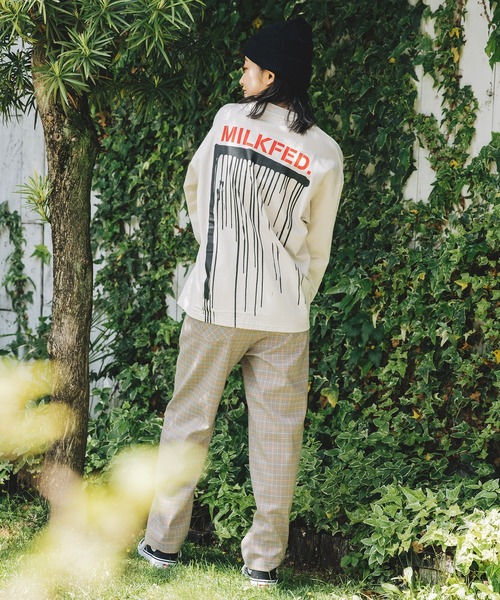 MILKFED.(ミルクフェド)の「PLAID PANTS(その他パンツ・レディース・ベージュ/ブラウン・S/M)」の4枚目の写真