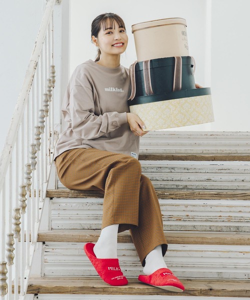 MILKFED.(ミルクフェド)の「PLAID PANTS(その他パンツ・レディース・ベージュ/ブラウン・S/M)」の15枚目の写真