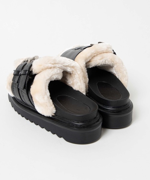 WEGO（ウィゴー）の「WEGO/ファーサンダル（サンダル・レディース・ブラック・MEDIUM/LARGE）」の8枚目の写真