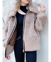 GYDA | WIDE RIB ボア B-3 ジャケット(ブルゾン)