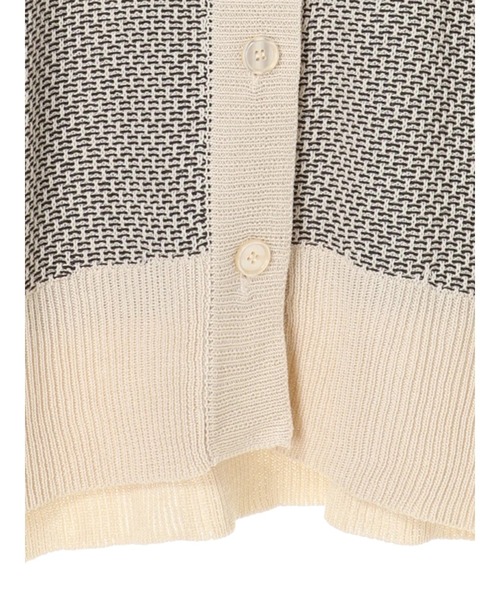 earth music&ecology（アースミュージックアンドエコロジー）の「ジャガードVネックカーディガン ＊（カーディガン/ボレロ・レディース・ミント/ベージュ/ブラック・FREE）」の22枚目の写真