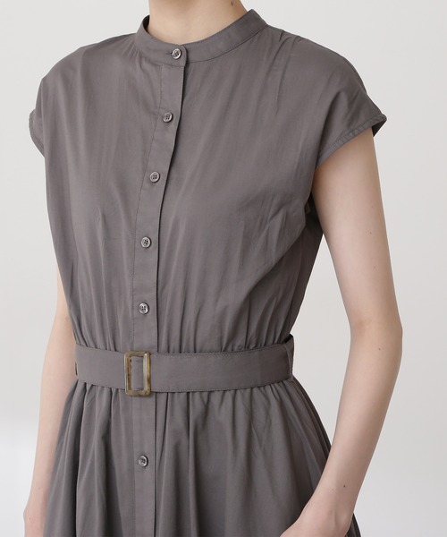 N.(N. Natural Beauty Basic)(エヌエヌナチュラルビューティーベーシック)の「バンドカラーブラウジングワンピース(ワンピース・レディース・グレー/ピンク/ブルー/ブルー系その他・SMALL/MEDIUM)」の13枚目の写真