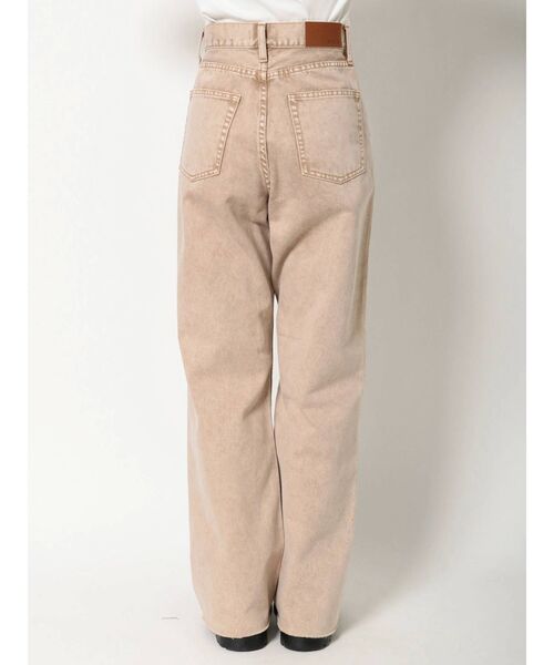 EVRIS（エヴリス）の「SIMPLE WIDE デニムパンツ（デニムパンツ・レディース・ベージュ/ライトブルー/カーキ・MEDIUM/SMALL）」の16枚目の写真