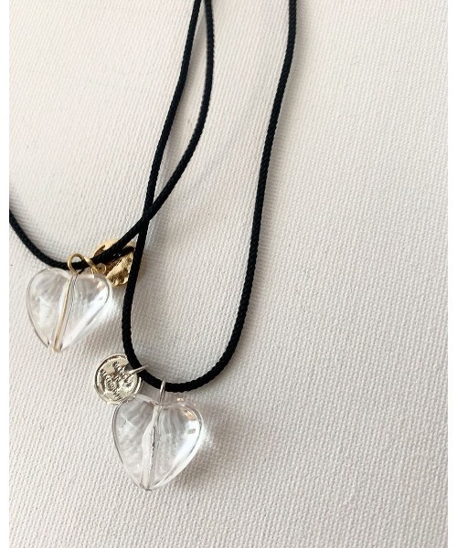 クリアハートストリングネックレス ネックレス Mou モウ のファッション通販 Zozotown