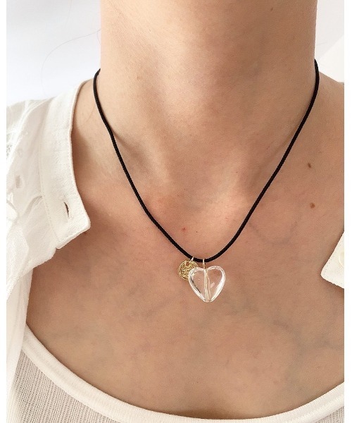 セール クリアハートストリングネックレス ネックレス Mou モウ のファッション通販 Zozotown