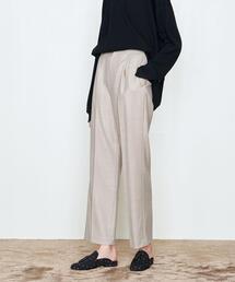 AEWEN MATOPH | ＜AEWEN MATOPH（イウエン マトフ）＞パイピング バックスリット タックパンツ(その他パンツ)