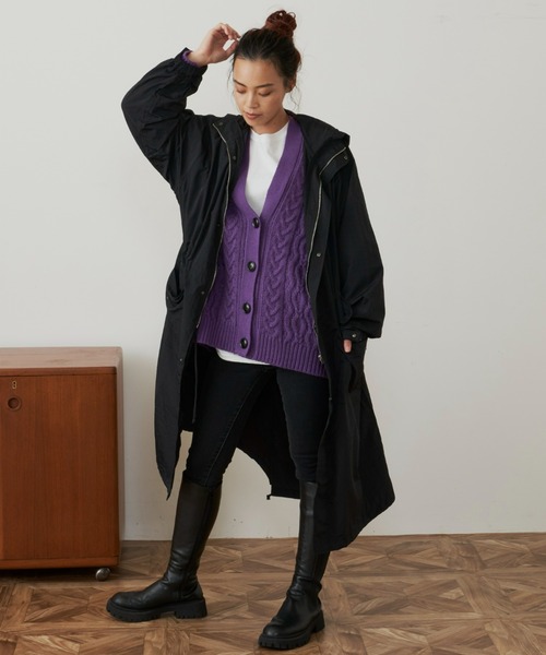 Auntie Rosa Holiday（アンティローザホリデー）の「ロングマウンテンパーカー（マウンテンパーカー・レディース・アイボリー/ブラック・FREE）」の14枚目の写真