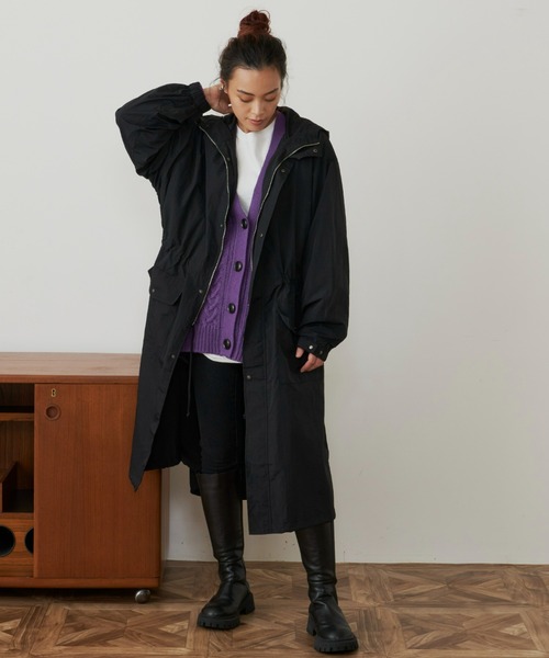 Auntie Rosa Holiday（アンティローザホリデー）の「ロングマウンテンパーカー（マウンテンパーカー・レディース・アイボリー/ブラック・FREE）」の6枚目の写真