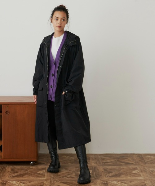 Auntie Rosa Holiday（アンティローザホリデー）の「ロングマウンテンパーカー（マウンテンパーカー・レディース・アイボリー/ブラック・FREE）」の8枚目の写真