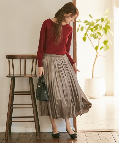 ANY SIS（エニィスィス）の「キルティングフラット パンプス（バレエシューズ・レディース・ベージュ系/ブラック系・LARGE/LL/MEDIUM/SMALL）」の4枚目の写真