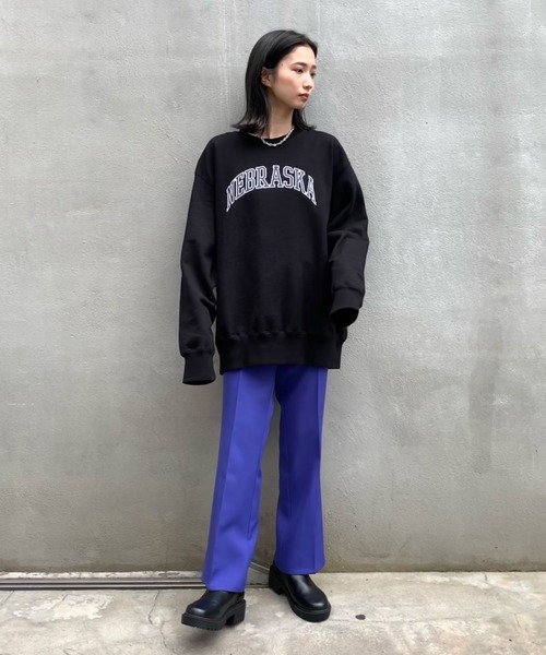 CIAOPANIC（チャオパニック）の「NEBRASKA チュニックスウェット（スウェット・レディース・ブラック/ベージュ・FREE）」の19枚目の写真