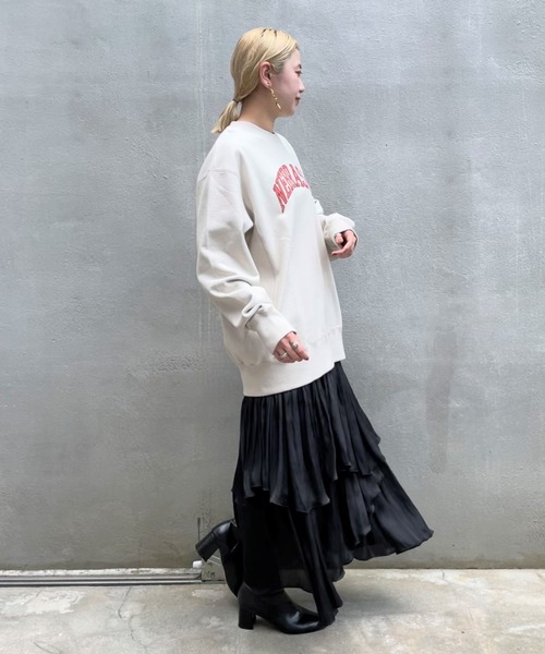 CIAOPANIC（チャオパニック）の「NEBRASKA チュニックスウェット（スウェット・レディース・ブラック/ベージュ・FREE）」の3枚目の写真