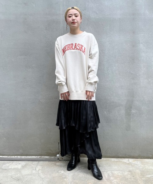 CIAOPANIC（チャオパニック）の「NEBRASKA チュニックスウェット（スウェット・レディース・ブラック/ベージュ・FREE）」の17枚目の写真
