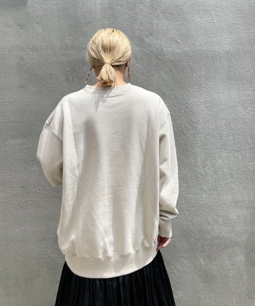 CIAOPANIC（チャオパニック）の「NEBRASKA チュニックスウェット（スウェット・レディース・ブラック/ベージュ・FREE）」の6枚目の写真