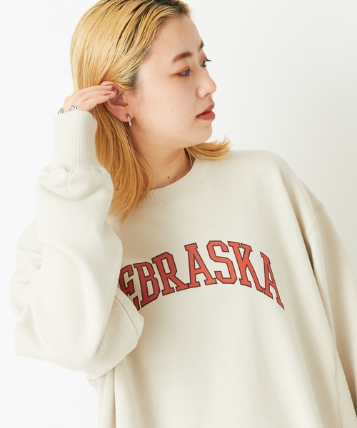 CIAOPANIC（チャオパニック）の「NEBRASKA チュニックスウェット（スウェット・レディース・ブラック/ベージュ・FREE）」の7枚目の写真