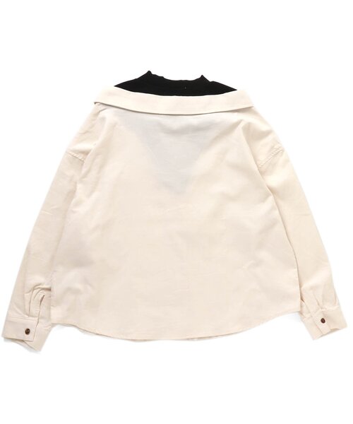 algy（アルジー）の「/コーデュロイドッキングシャツ（シャツ/ブラウス・キッズ・アイボリー/ピンク/サックスブルー・XXX-SMALL/XX-SMALL/X-SMALL/SMALL/MEDIUM）」の9枚目の写真