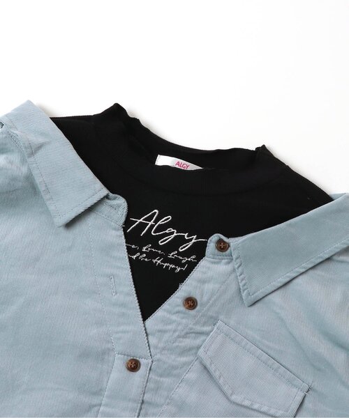 algy（アルジー）の「/コーデュロイドッキングシャツ（シャツ/ブラウス・キッズ・アイボリー/ピンク/サックスブルー・XXX-SMALL/XX-SMALL/X-SMALL/SMALL/MEDIUM）」の12枚目の写真